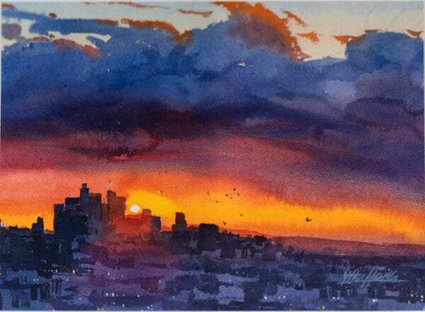 Sunset Watercolor