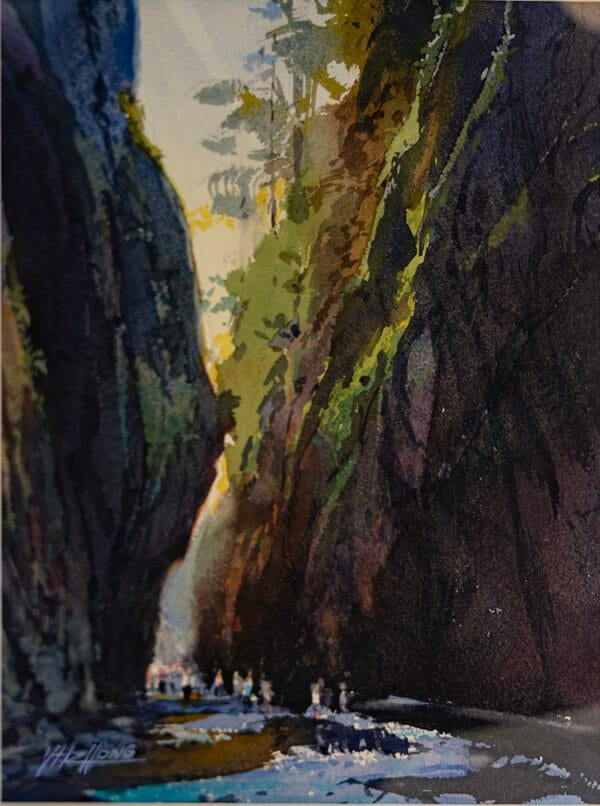 Oneonta Gorge Watercolor