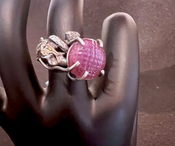 Purple Glass Root Ring