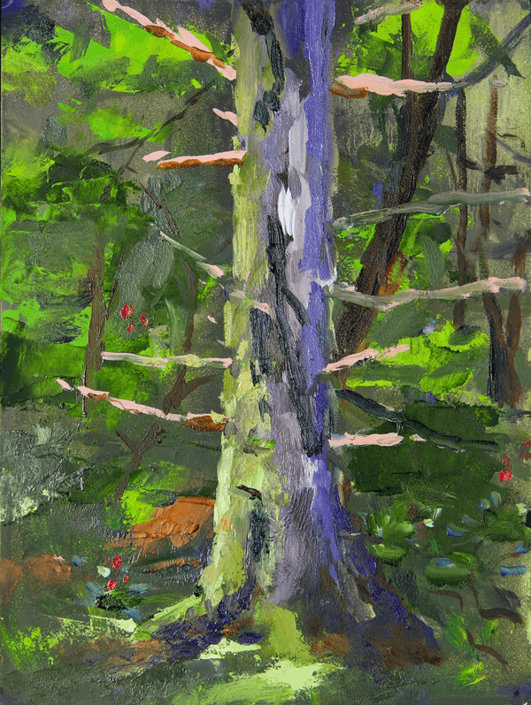 Sitka 3 oil on panel Robert Gamblin