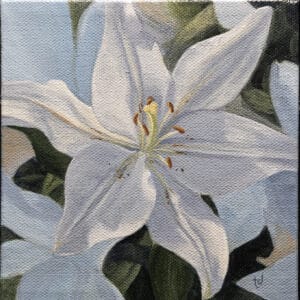 White Lillies Paintingh