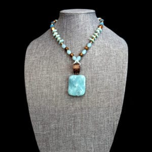 Light Blue Pendant Necklace